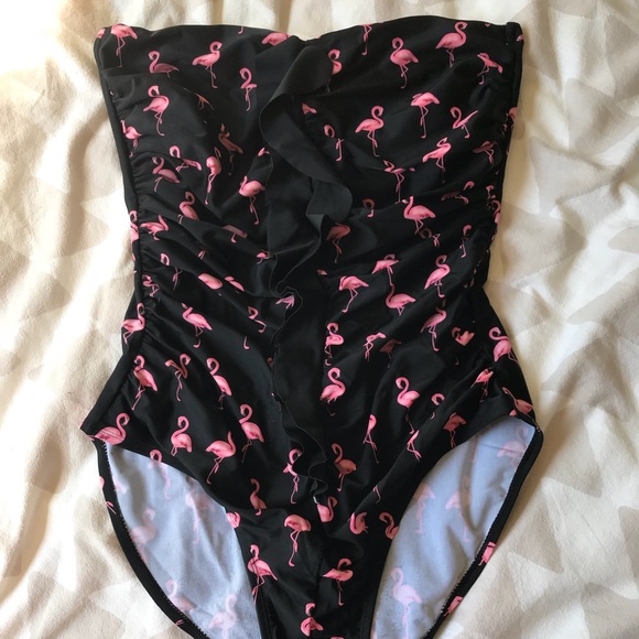 plus size flamingo bathing suit